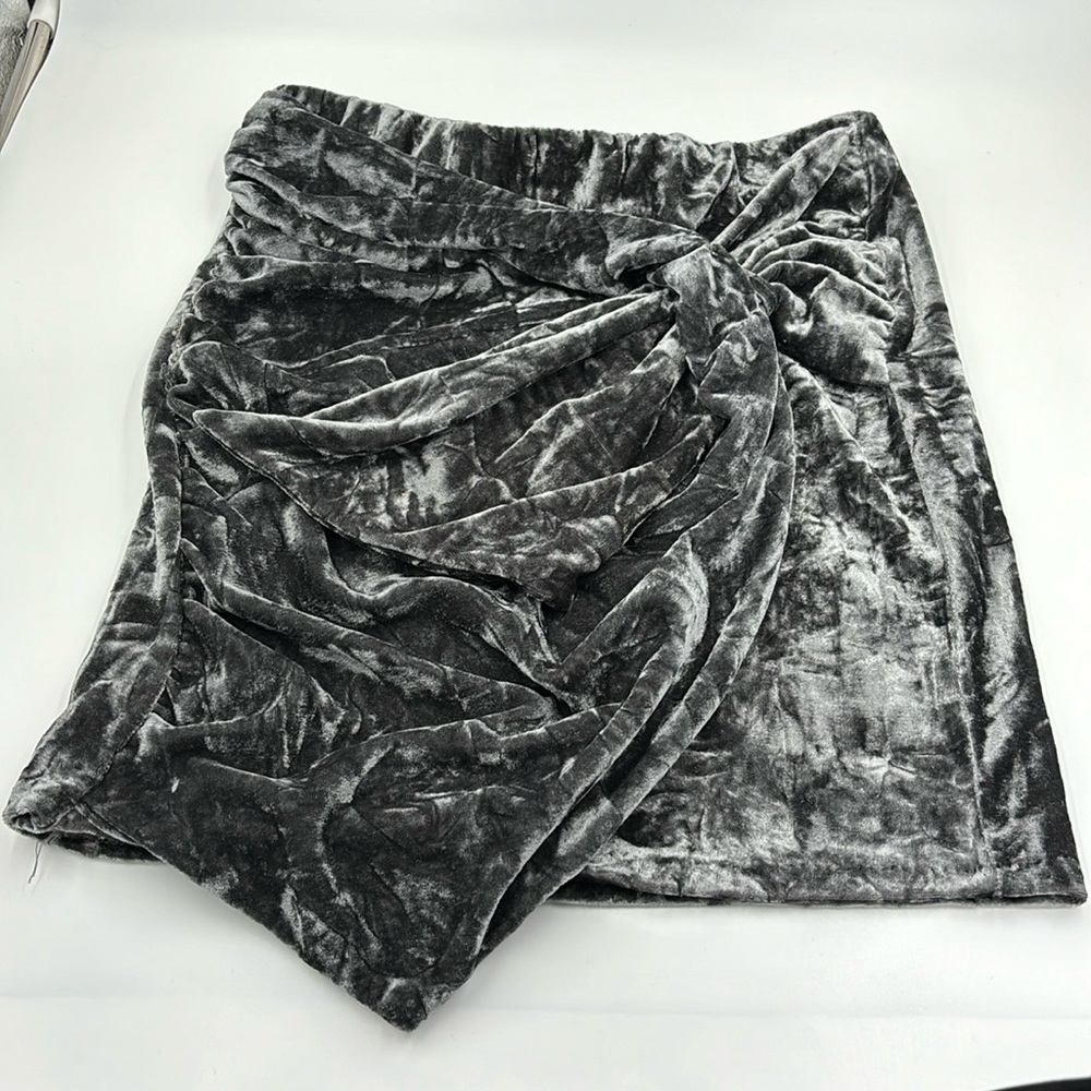 Cotton candy La velvet crushed skirt